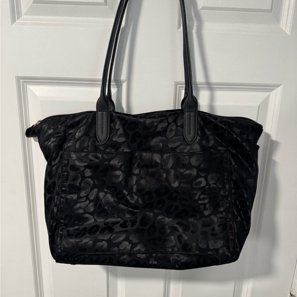 Michael Kors Black Leopard Kelsey Tote - Picture 2 of 5